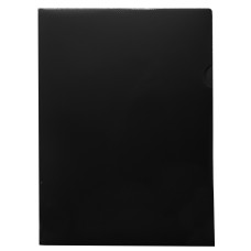 Папка-уголок Бюрократ DeLuxe DLCBLCK (A4, пластик, толщина пластика 0,18мм, черный) [DLCBLCK]