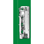Папка с зажимом Бюрократ -PZ05CGREEN (зажимов 1, A4, пластик, толщина пластика 0,5мм, торцевая наклейка, зеленый)