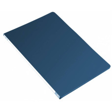 Папка с зажимом Бюрократ -PZ05PBLUE (зажимов 1, A4, пластик, толщина пластика 0,5мм, торцевая наклейка, синий) [PZ05PBLUE]