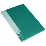 Папка Бюрократ -BPV30GRN (A4, пластик, толщина пластика 0,65мм, карман торцевой с бумажной вставкой, зеленый)