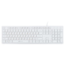 Клавиатура Oklick 500M White USB (классическая мембранная, 104кл) [500M]