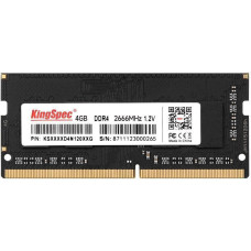 Память SO-DIMM DDR4 4Гб 2666МГц KingSpec (21300Мб/с, 260-pin) [KS2666D4N12004G]