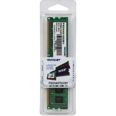 Память DIMM DDR3 4Гб 1333МГц Patriot Memory (10600Мб/с, CL9, 240-pin, 1.5 В) [PSD34G133381]
