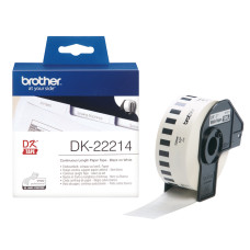 Бумажная лента Brother DK22214 для наклеек белая (12мм х 30,48м) для QL-570 [DK22214]