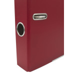Папка-регистратор Silwerhof 355020-04 (A4, ПВХ/бумага, металлическая окантовка, сменный карман на корешке, ширина корешка 50мм, красный)