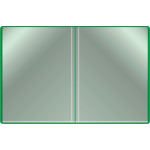 Папка Бюрократ -BPV20GRN (A4, пластик, толщина пластика 0,6мм, карман торцевой с бумажной вставкой, зеленый)