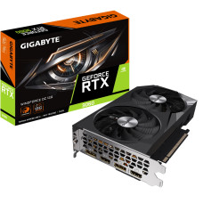 Видеокарта GeForce RTX 3060 1792МГц 12Гб Gigabyte (PCI-E 4.0, GDDR6, 192бит, 2xHDMI, 2xDP) [GV-N3060WF2OC-12GD]