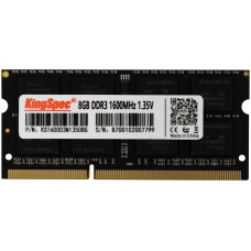 Память SO-DIMM DDR3L 8Гб 1600МГц KingSpec (12800Мб/с, CL11, 204-pin) [KS1600D3N13508G]
