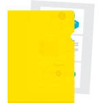 Папка-уголок Бюрократ E310N/1YEL (A4, пластик, непрозрачный, толщина пластика 0,18мм, желтый)