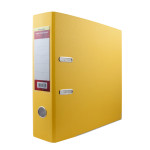 Папка-регистратор Silwerhof 355021-05 (A4, ПВХ/бумага, металлическая окантовка, сменный карман на корешке, ширина корешка 75мм, желтый)