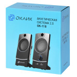 Компьютерная акустика Oklick OK-118 (2.0, 4Вт, пластик)