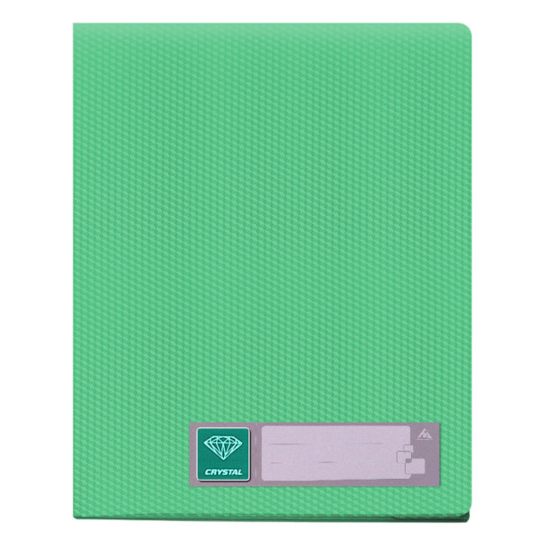 Папка Бюрократ Crystal CR20GRN (A4, пластик, толщина пластика 0,5мм, зеленый)