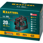 Лазерный линейный уровень KRAFTOOL LL3D (34640)