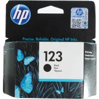 Чернильный картридж HP 123 (черный; 120стр; DJ 2130)