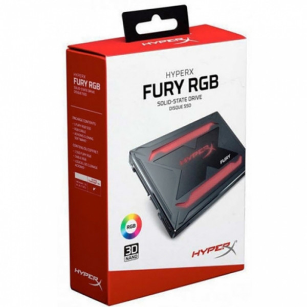Жесткий диск SSD 240Гб HyperX Fury RGB (2.5