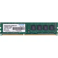 Память DIMM DDR3 4Гб 1600МГц Patriot Memory (12800Мб/с, CL11, 240-pin, 1.35 В) [PSD34G1600L81]