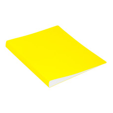 Папка с зажимом Бюрократ Double Neon DNE07СYEL (зажимов 1, A4, пластик, толщина пластика 0,7мм, карман продольный внутренний, ширина корешка 27мм, желтый) [DNE07СYEL]