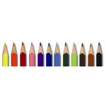 Карандаши цветные Adel Colour (трехгранные, 3мм, 12 цветов, коробка европодвес)