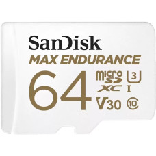 Карта памяти microSDXC 64Гб SanDisk (Class 10, 100Мб/с, UHS-I U3, адаптер на SD) [SDSQQVR-064G-GN6IA]