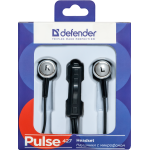 Гарнитура DEFENDER Pulse-427 (проводные вкладыши в ушной раковине, 1.2м, 3.5 мм)