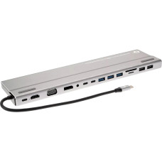 Док-станция VCOM (USB 3.1 Type-C (m), 3 x USB 3.0 (f); DisplayPort (f); HDMI (f); RJ45; SD (f); TF (f) ; VGA (f); 2 x USB 2.0 (f); 2 x USB 3.1 (f)) [CU4703]