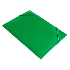 Папка на резинке Бюрократ PR05grn (A4, пластик, толщина пластика 0,5мм, ширина корешка 30мм, зеленый) [PR05grn]
