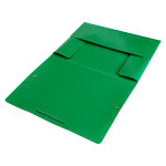 Папка на резинке Бюрократ PR05grn (A4, пластик, толщина пластика 0,5мм, ширина корешка 30мм, зеленый)