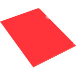 Папка-уголок Бюрократ E310/1RED (A4, пластик, толщина пластика 0,18мм, красный)