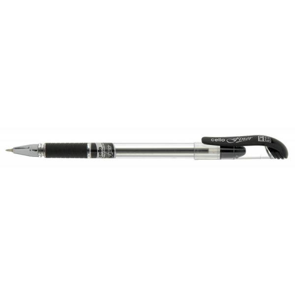 Ручка шариковая Cello FINER (0,3мм, чернила пониженной вязкости, резиновая манжета, индив. пакет с европодвесом)