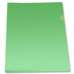Папка-уголок Бюрократ Economy E100GRN (A4, пластик, тисненый, толщина пластика 0,1мм, зеленый)