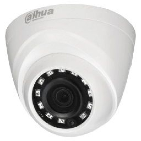 Камера видеонаблюдения Dahua DH-HAC-HDW1000RP-0280B-S3 (внутренняя, купольная, 1Мп, 2.8-2.8мм, 1280x720, 25кадр/с)