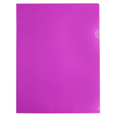 Папка-уголок Бюрократ Double Neon DNECPINK (A4, пластик, толщина пластика 0,18мм, розовый) [DNECPINK]
