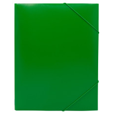 Папка на резинке Buro PRB04GREEN (A4, пластик, толщина пластика 0,5мм, ширина корешка 15мм, зеленый) [PRB04GREEN]