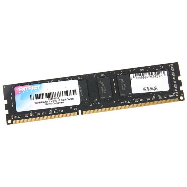 Память DIMM DDR3 2Гб 1333МГц Patriot Memory (10600Мб/с, CL9, 240-pin, 1.5 В)