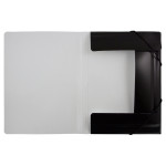 Папка на резинке Бюрократ Black&White BWPR05 (A4, пластик, толщина пластика 0,5мм, ширина корешка 30мм, ассорти)