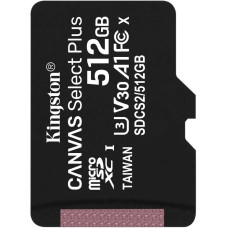 Карта памяти microSDXC 512Гб Kingston (100Мб/с, UHS-I U3, без адаптера) [SDCS2/512GBSP]