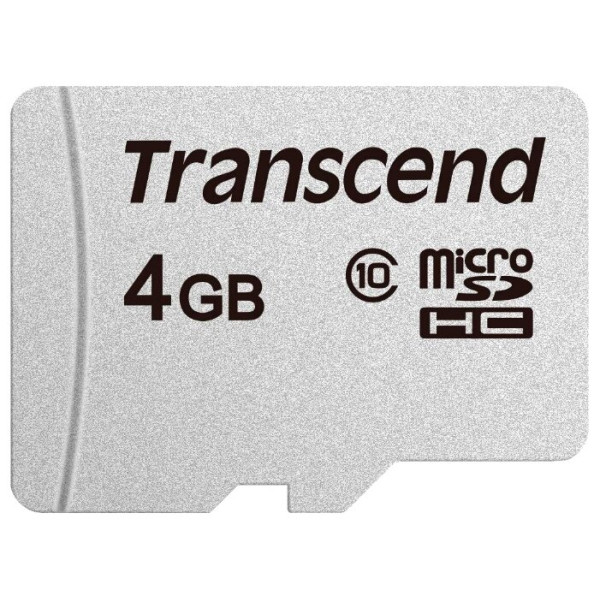 Карта памяти microSDHC, Secure Digital 4Гб Transcend (Class 10, UHS-I)