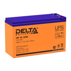 Батарея Delta 12V9Ah (12В, 9Ач) [HR 12-34 W]