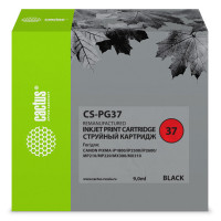 Картридж Cactus CS-PG37 (оригинальный номер: PG-37; черный; 9стр; Pixma iP1800, iP1900, iP2500, iP2600, MP140, MP190, MP210, MP220, MP470, MX300, MX310)