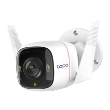 Камера видеонаблюдения TP-Link Tapo C320WS (IP, уличная, цилиндрическая, 4Мп, 3.18-3.18мм, 2560x1440, 15кадр/с) [TAPO C320WS]