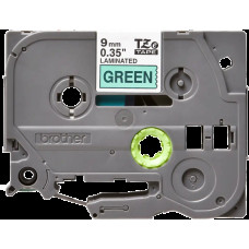 Наклейка ламинированная TZ-E721 (9 мм черн/зелен) [TZE721]