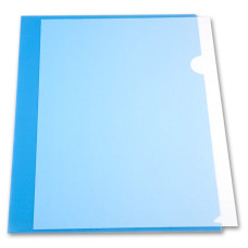 Папка-уголок Бюрократ -E310/1BLU (A4, пластик, толщина пластика 0,18мм, синий) [E310/1BLU]