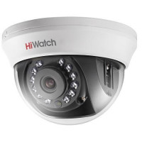 Камера видеонаблюдения HiWatch DS-T101 (2,8 мм) (аналоговая, внутренняя, купольная, поворотная, 1Мп, 2.8 мм, 1296x732, 25кадр/с) [DS-T101 (2.8 mm)]