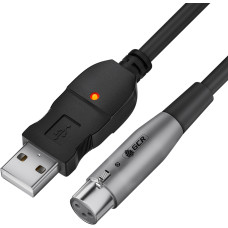 Кабель Greenconnect (XLR (f), USB 2.0 Type-AM) [GCR-53044]