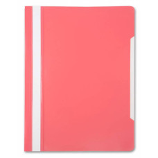 Папка-скоросшиватель Бюрократ -PS20PINK (A4, прозрачный верхний лист, пластик, розовый) [PS20PINK]