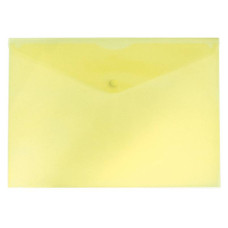 Конверт на кнопке Бюрократ PK803AYEL (A4, пластик, толщина пластика 0,18мм, желтый) [PK803AYEL]