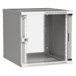 Шкаф коммутационный настенный IEK LWE3-09U64-GF (9U, 600x450x450мм, IP20, 50кг)