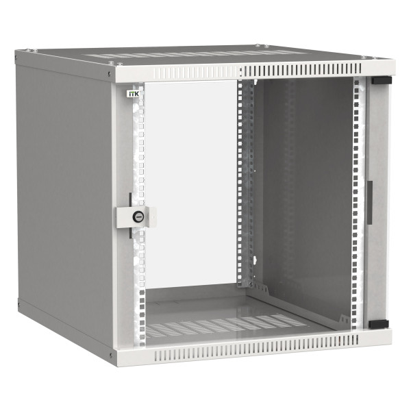 Шкаф коммутационный настенный IEK LWE3-09U64-GF (9U, 600x450x450мм, IP20, 50кг)