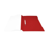Папка-скоросшиватель Бюрократ Люкс PSL20RED (A4, прозрачный верхний лист, пластик, красный)