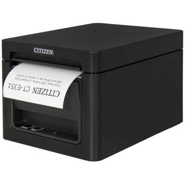 Стационарный принтер Citizen CT-E351 (прямая термопечать, 203dpi, 250мм/сек, макс. ширина ленты: 80мм, USB, LPT)